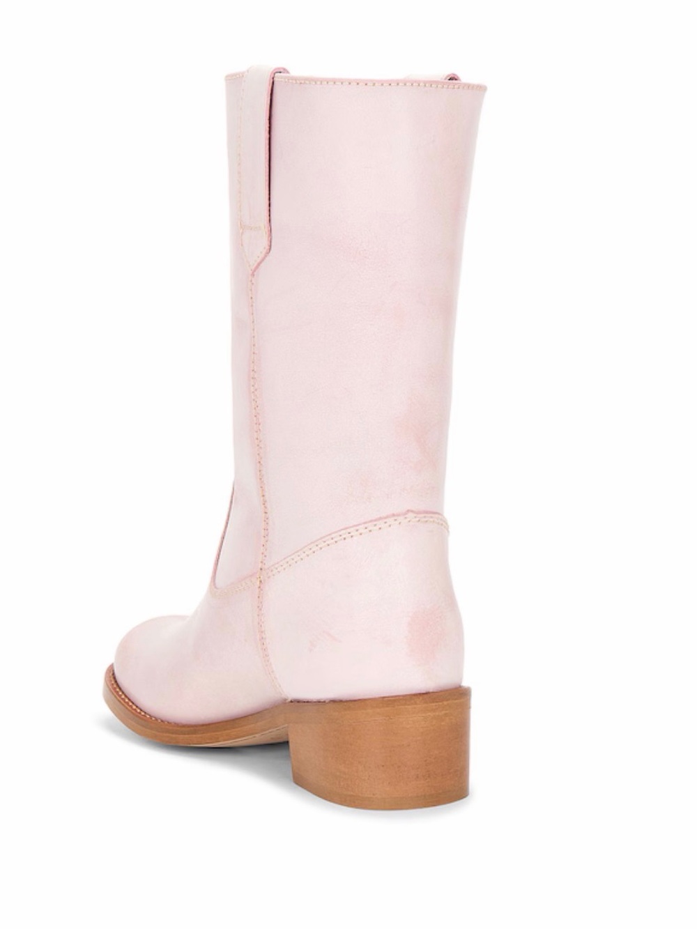 Julia Gaucho Boot in Pink Escovado - Picture 3 of 11